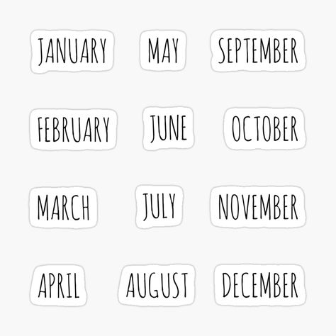 Bullet Journal Months, Cookie Lettering, Months Aesthetic, Bujo Printables, Planning 2023, Journal Aesthetics, Scrapbook Prints, Bullet Journal Month, All The Months