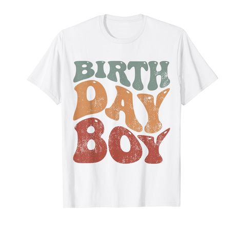 PRICES MAY VARY. Solid colors: 100% Cotton; Heather Grey: 90% Cotton, 10% Polyester; All Other Heathers: 50% Cotton, 50% Polyester Imported Pull On closure Machine Wash Celebrate your birthday boy in style with this birthday boy shirt for boys or toddlers turning 3,4,5,6 or older. It makes a great birthday party accessory for birthday boys of any age. Great birthday boy shirt for sons, grandsons, nephews or brothers. Celebrate your birthday boy in style with this groovy and wavy retro birthday b 2 Year Birthday Theme Boy, Birthday Party Accessories, Birthday Boy Shirt, Birthday Boys, Retro Birthday, Boho Party, Groovy Retro, Birthday Boy Shirts, Boy Shirt