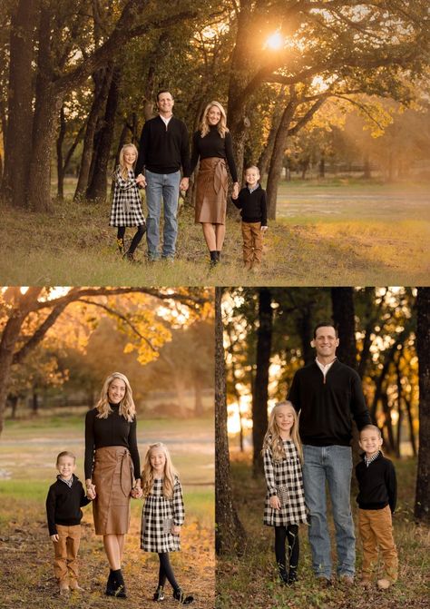 Fall Family Studio Pictures, Family Pictures September Outfits, Fall Family Photos Of Five, Fall Family Photo Location Ideas, Thanksgiving Family Pictures Fall Photos, Fall Family Photos 2 Daughters, Sunset Fall Family Photos, Family Photos November, Family Pictures By River