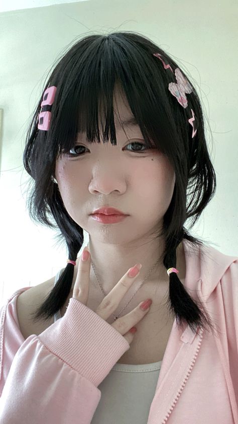 Kawaii Hairstyles Short, Harajuku Hairstyle, Japan Hairstyle, Harajuku Hair, Japanese Short Hair, Kawaii Hair Clips, Hair Inspiration Short, Kawaii Hairstyles, Pigtail Hairstyles