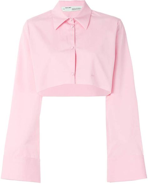 cropped shirt for $545.00 available on URSTYLE.com via Clothes Aesthetic, Cropped Shirt, Pink Outfits, Really Cute Outfits, Stage Outfits, Character Outfits, Pink Shirt, Crop Shirt, Pink Fashion