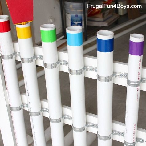 How to Build a PVC Pipe Xylophone Diy Xylophone Outdoor, Outdoor Xylophone, Pvc Pipe Instrument, Backyard Playground Ideas, Maker Fun Factory, Homemade Instruments, Pvc Pipe Crafts, Pvc Pipe Projects, Boomwhackers