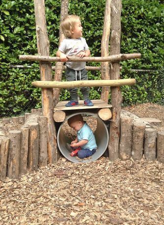 Kids outdoor play wall. Diy Kids Outdoor Play, Kids Outdoor Play Area, Natural Play Spaces, Outdoor Kids Play Area, Play Area Backyard, Backyard Kids Play Area, Outdoor Play Spaces, Play Garden, Outdoor Play Areas