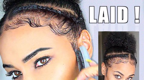 How To Slay & Lay Your Edges - Baby Hair Tutorial for beginners! [Video] - https://blackhairinformation.com/video-gallery/slay-lay-edges-baby-hair-tutorial-beginners-video/ Types Of Edges Hair, Edges For Beginners, Baby Hair Tutorial, Beach Waves Hair Tutorial, Afro Hair Care, Beach Wave Hair, Edges Hair, Natural Hair Tutorials, Healthy Natural Hair