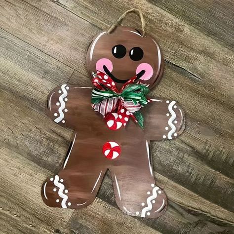 Faster shipping. Better service Gingerbread Man Crafts, Gingerbread Man Decorations, Gingerbread Diy, Gingerbread Christmas Decor, Gingerbread Crafts, Gingerbread Decorations, Gingerbread Ornaments, Christmas Gingerbread Men, Christmas Wood Crafts