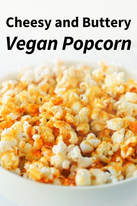 Vegan Movie Snacks, Dairy Free Popcorn, Vegan Popcorn Recipes, Easy Vegan Snacks, Popcorn Recipes Cheese, Nutritional Yeast Popcorn, Cheesy Popcorn, Keto Cranberry, Vegan Popcorn