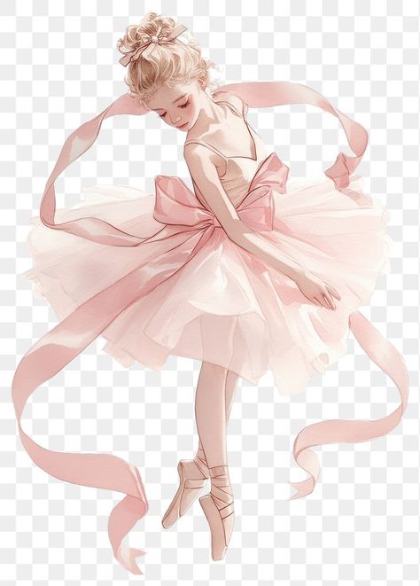 Ballerina Stickers, Pink Ballet Dress, Ballet Clipart, Bear Watercolor, Pink Png, Ballerina Art, Png Coquette, Ribbon Png, Pink Coquette