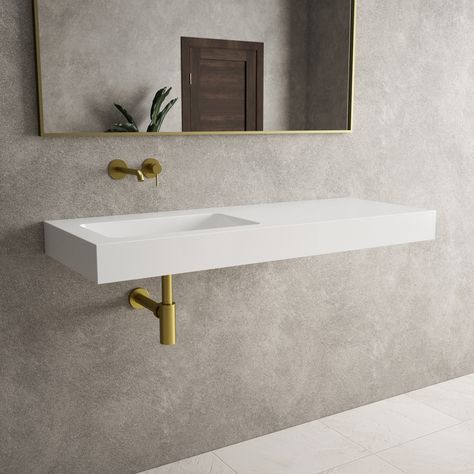 Discover the Wall Hung Basins Collection at 34 St John, perfect for those looking to save space and add a touch of modern design to their bathroom. You'll find Wall Hung Basins as a category in the Basins drop down list on our website. #34stjohn #wallhungbasin #sink #basin #modernbathroom #bathroomdesign #bathroom Toilet Vanity Unit, Timeless Bathroom Design, Brass Bathroom Accessories, Wall Hung Sink, Double Basin Vanity Unit, Walk In Shower Enclosures, Wet Room Shower, Bathroom Layouts, Black Bathroom Accessories