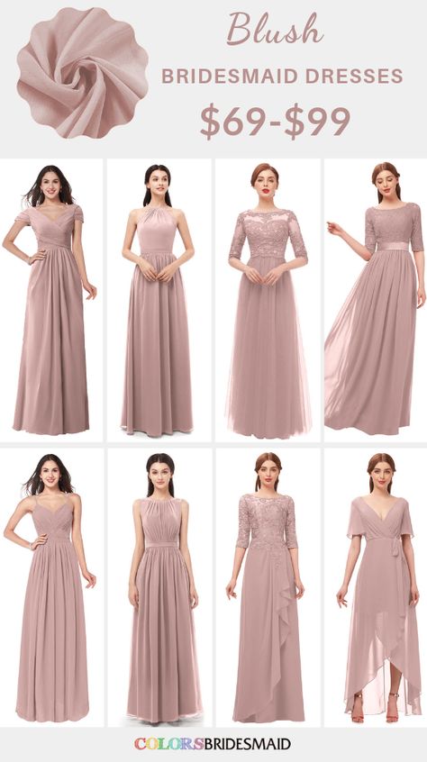 Blush bridesmaid dresses on sale $69-99, in 600+ custom-made styles and all sizes. 150+colors, made to order, fast arrived, color sample available. #colsbm #bridesmaids #blushwedding #weddingideas #blushdress b1222 Gowns Dresses Bridesmaid, Braidsmaid Dress Ideas, Gaun Bridesmaid Brokat, Dress 👗, Good Bridesmaid Dresses, Brokat Dress Bridesmaid, Bridesmate Dresses, Gown Ideas Simple, Promnight Style