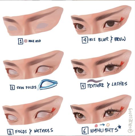 how to digitally paint Eye Tutorial Procreate, Procreate Eyes Tutorial, Drawing Eyes Procreate, How To Draw Lashes Digital, Procreate Eye Tutorial, Procreate Painting Tutorial, Digital Art Eyes Tutorials, How To Digitally Paint, Eyes Digital Art Tutorial