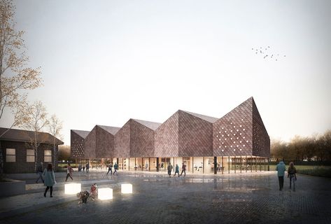 Instagram Community, Timber Architecture, Community Halls, Community Centre, Youth Center, Public Architecture, Cultural Centre, Brick Architecture, Community Center