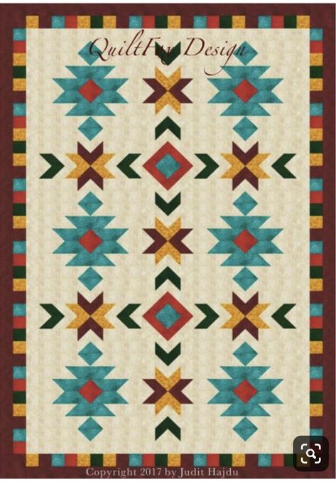 Native American Quilt Patterns, American Quilts Patterns, Aztec Quilt, Southwestern Quilts, Southwest Quilts, Native American Quilt, Western Quilts, History Of Quilting, Native American Patterns