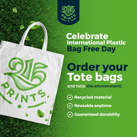 🌎International Plastic Bag Free Day🍃 ♻️Help the environment by purchasing custom totes for your business and reducing plastic bag usage Why they are the best choice for the environment? ✔️Recycled Material ✔️Durability is a Priority ✔️Economical 🖥 ORDER HERE: https://www.215prints.com/cotton-tote-bags/ #totebags #ecofriendlybag #ecofriendly #ecofriendlyliving #ecofriendlyproducts #ecofriendlylifestyle #ecofriendlybusiness #phillygram #philly #215prints International Plastic Bag Free Day, Plastic Bag Free Day, Tote Bag Business, Custom Totes, Recycled Tote, Casual Frocks, Promotional Bags, Church Poster Design, Business Flyers