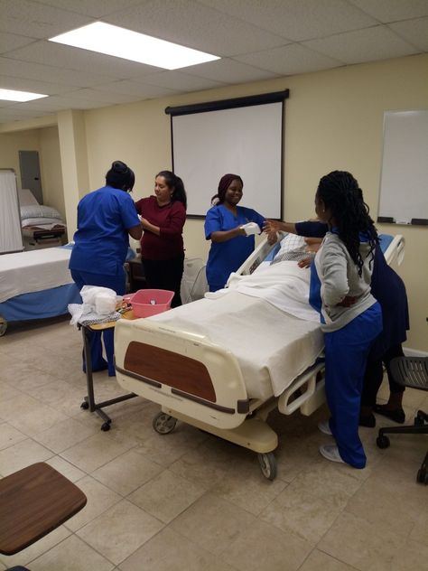 Our Certified Nurse Aide students are practicing and helping each other. Happy to help each other is the best way to learn!  #education#success#career#cna#training#4weeks#certification#future#goals#dreams#cometrue#likesforlikes#school#gettingready#dreams#education#success#life#career#school#hardwork#education#inspiration#motivated#happy#life#work#dreams#school#quotes Cna Training, Nurse Aide, Cna School, Finding The Right Career, Helping Each Other, School Jobs, Success Life, Trade School, Education Inspiration