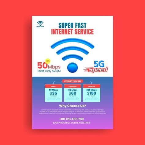 Vector internet provider and internet of... | Premium Vector #Freepik #vector Internet Providers, Bagan, Poster Template, Banner Design, Premium Vector, Internet, Quick Saves, Design