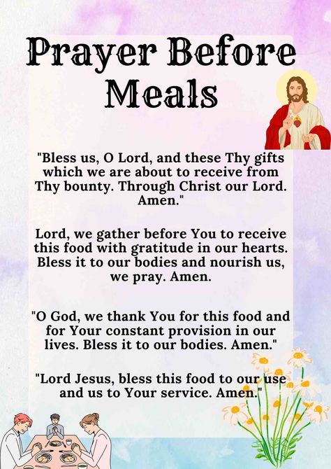 Prayer Before Meals Prayers Over Food, Prayer For Food Blessing, Grace Prayers Before Meals, Prayers To Say Before Eating, Prayers Before Eating, Prayer For Food Meals, Prayer For Eating, Prayer Over Food, Prayer Before Eating Meals