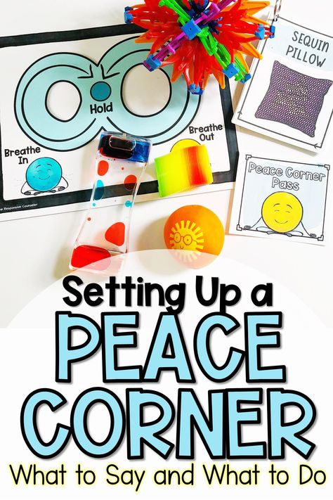 Peace Corner, Conscious Discipline, Calm Down Corner, Responsive Classroom, Teaching Students, Mindfulness For Kids, Counseling Resources, Classroom Behavior, Emotional Regulation