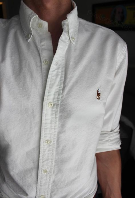 Ralph Lauren Aesthetic Men, Ralph Lauren Shirt Outfit, Lauren Aesthetic, Ralph Lauren Aesthetic, Old Money Summer, White Oxford, Aesthetic Men, Preppy Mens Fashion, Preppy Men