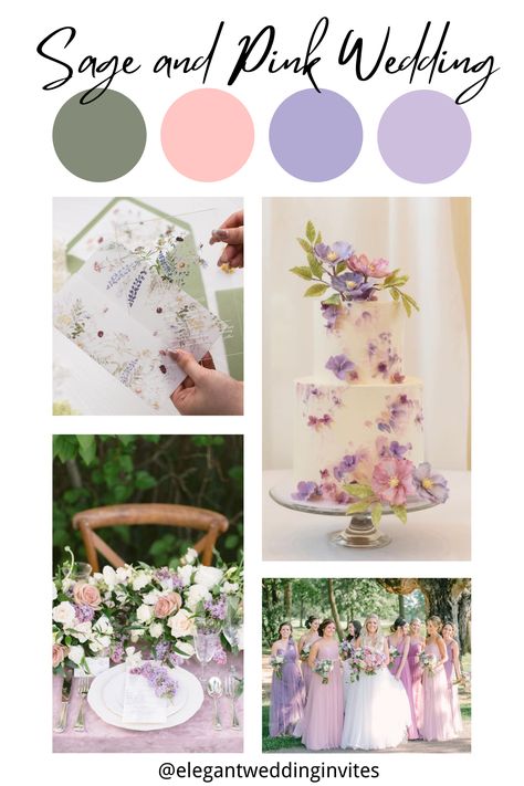 Sage And Pink Wedding, Pink Wedding Palette, Bridal Party Table, Wedding Palettes, Tangled Wedding, Sage Pink, Pink Wedding Colors, Pink Color Palette, Rustic Outdoor Wedding