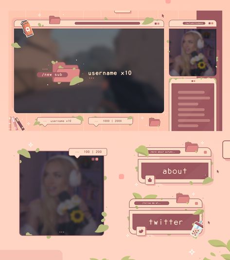 Twitch Layout, Stream Layout, Stream Assets, Twitch Graphics, Stream Ideas, Vtuber Assets, Twitch Streaming Setup, Twitch Banner, Twitch Overlays