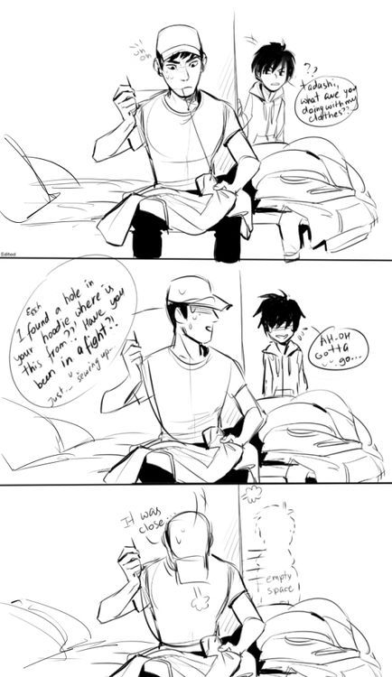 Big Hero 6 Fanart Tadashi And Hiro, Tadashi Hamada Fanart, Big Hero 6 Fanart, Big Hero 6 Comic, Tadashi Hamada, Gogo Tomago, Hiro Big Hero 6, Hiro Hamada, Tracking Device