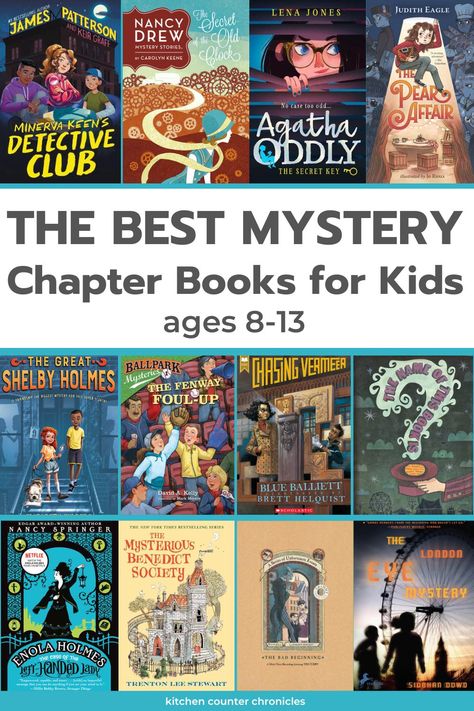 Everyone loves a good mystery - even kids. This collection of mystery books for kids is great for elementary school, middle school and high school readers. #middleschoolbooks #mysterybookchildren #mysterybooksteacher #booksforkids #booksfortweens #summerreading Mystery Books For 3rd Grade, 4th Grade Books For Boys, 5th Grade Mystery Books, 3rd Grade Mystery Books, Middle Grade Mystery Books, Read Aloud Chapter Books, Elementary School Books, 5th Grade Books, 4th Grade Books