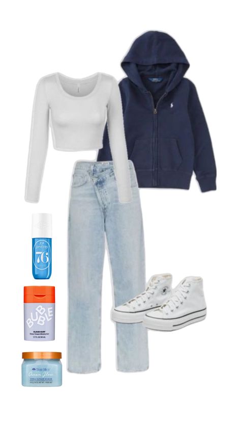 How To Wear Outfits For School, Cute Back To School Fits 2024, Cute Aesthetic School Outfits, Outfit Inspo White Converse, Fall Outfit Ideas Comfy, Cute Back To School Outfits Middle School, Cute Clothing For School, Fashionable School Outfits, Astetic Outfits Girl