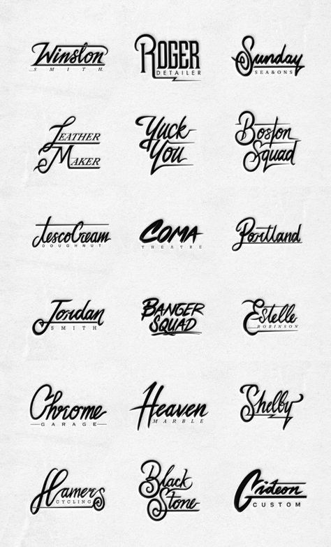 Shirt Brand Name Ideas, Clothing Brand Font Ideas, Full Name Logo Design, Tshirt Brand Name Ideas, Name Logo Design Ideas Letters, T Shirt Brand Name Ideas, Hoodie Logo Design Ideas, Brands Names Ideas, Graphic Design Names Ideas