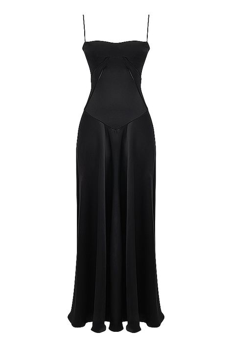 House of CB | Womenswear designed in London. Black Lace Maxi Dress, Vintage Cami, Satin Noir, Evening Dress Floor Length, Satin Gown, Satin Maxi, Satin Maxi Dress, House Of Cb, Lace Maxi