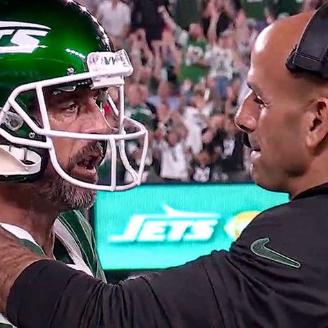 NFL on Prime Video on Instagram: "Aaron Rodgers and Jets HC Robert Saleh discuss their moment during their game vs. the Patriots 😅" Funny Nfl Pictures, Robert Saleh, Funny Nfl, Nfl Pictures, Aaron Rodgers, Prime Video, Nfl, Funny Pictures, In This Moment