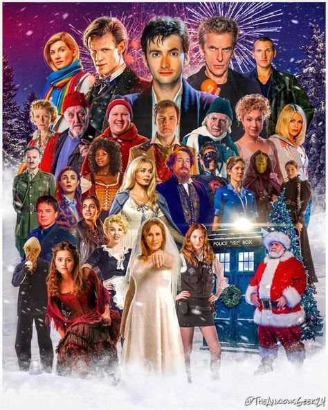 Doctor Who Christmas, New Doctor Who, Christmas Specials, Colton Underwood, Its Christmas Eve, Ninth Doctor, Alex Kingston, New Year Art, Bbc Doctor Who