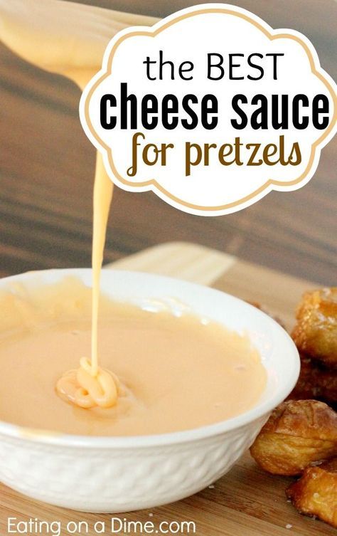 Making soft pretzels? Make this easy Cheese Sauce for Pretzels - it is perfect for dipping. No more stringy cheese sauce. The best part.... this is the easiest cheese sauce to make too. Soft Pretzel Cheese Sauce, Soft Pretzel Dinner Ideas, Cheddar Cheese Sauce For Pretzels, Cheese Sauce Pretzels, Cheese Dip Pretzels, Soft Pretzel Bites With Cheese Sauce, Easy Cheese Sauce For Pretzels, Soft Pretzel Topping Ideas, What To Dip Pretzels In