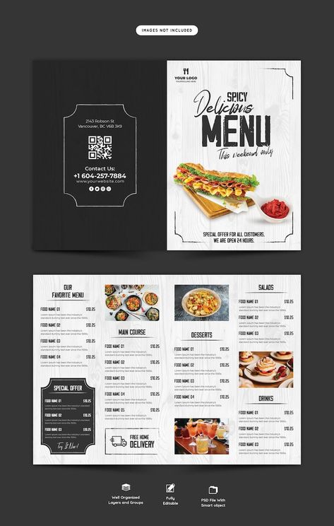 Menu Design Ideas Templates, Menu Engineering, Restaurant Menu Card, Restaurant Brochures, Menu Pizza, Menu Design Inspiration, Cafe Menu Design, Menu Card Design, Menue Design