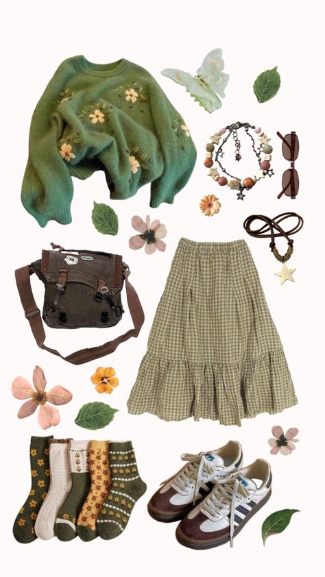 #goblincore #outfitinspo #inspiration #outfit #goblincoreoutfit #aesthetic Goblin Core Outfit, Goblincore Outfits, Cottagecore Outfit, Cottagecore Outfits, Earthy Outfits, Mein Style, Mode Vintage, Dream Clothes, Aesthetic Outfits