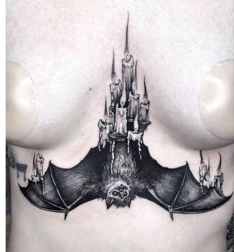 Pentagram Tattoo, Gotik Tattoo, Vampire Tattoo, Goth Tattoo, Bat Tattoo, Witch Tattoo, Scary Tattoos, Fantasy Tattoos, Theme Tattoo