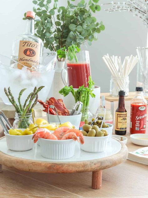 Weekend brunches are just BEGGING you to create the most incredible at-home Bloody Mary Bar! Invite all your friends, grab your favorite vodka, and hit the store for all kinds of fun toppings and garnishes. In no time at all you can set up an amazing DIY bloody mary bar that allows everyone to personalize their own drink. Red White Blue Drink, Crostini Toppings, Blue Cheese Stuffed Olives, Toasted Crostini, Homemade Nachos, Starbucks Egg Bites, Blue Drink, Nacho Bar, Egg Bites Recipe