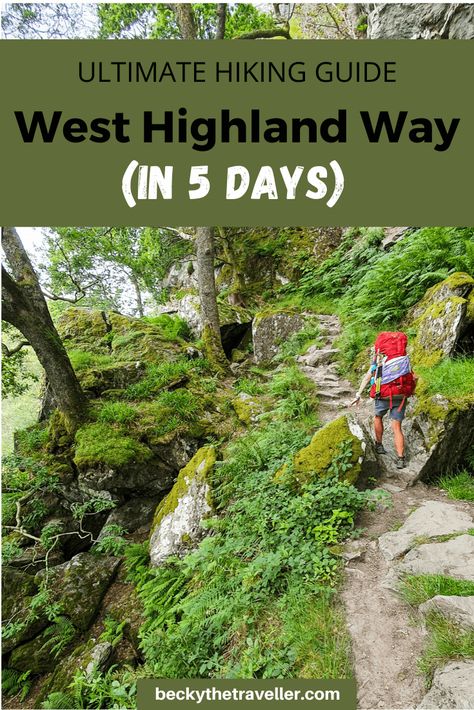 Ultimate Guide to Hiking + Camping the West Highland Way (in 5 Days) Uk Walks, Hiking Uk, Camping Scotland, Scotland Hiking, Outdoor Adventure Activities, West Highland Way, Travelling Europe, Camping Packing List, Wild Camp