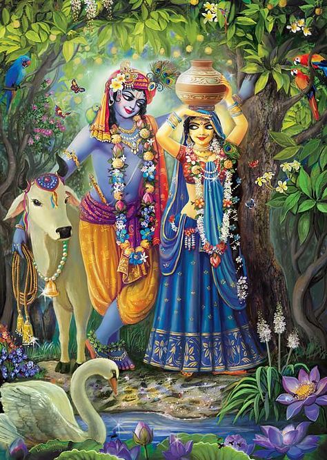 Krishna Avatar, Radhe Krishna Wallpapers, Radha Painting, Lord Krishna Hd Wallpaper, Lord Ganesha Paintings, Radha Krishna Wallpaper, Krishna Ji, Vedic Art, Lord Krishna Wallpapers