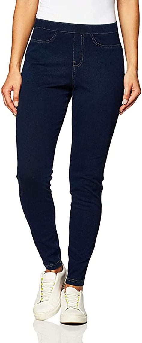 No Nonsense Women's Classic Indigo Denim Jean Leggings, Dark, XL at Amazon Women’s Clothing store Jeggings For Women, High Quality Leggings, Indigo Denim, Working Woman, Denim Leggings, Plus Size Jeans, Jean Leggings, Light Denim, Fall Outfits Women