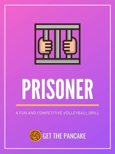 Prisoner Volleyball Game - Middle School, High School, and Volleyball Camps Fun Beginner Volleyball Games, Volleyball Practice Plan Template, 12u Volleyball Drills, Fun Passing Drills Volleyball, Beginning Volleyball Drills, Volleyball Team Pics Picture Ideas, Fun Volleyball Drills Team Building, Fun Games To Play At Volleyball Practice, Volleyball Camp Ideas