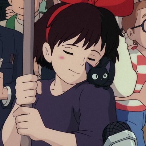 Kiki's Delivery Service Icons Aesthetic, Aesthetic Kiki's Delivery Service, Ghibli Characters Icon, Kiki Delivery Service Aesthetic, Studio Ghibli Pfps, Kiki's Delivery Service Icon, Kiki Icons, Kiki's Delivery Service Pfp, Kiki's Delivery Service Aesthetic