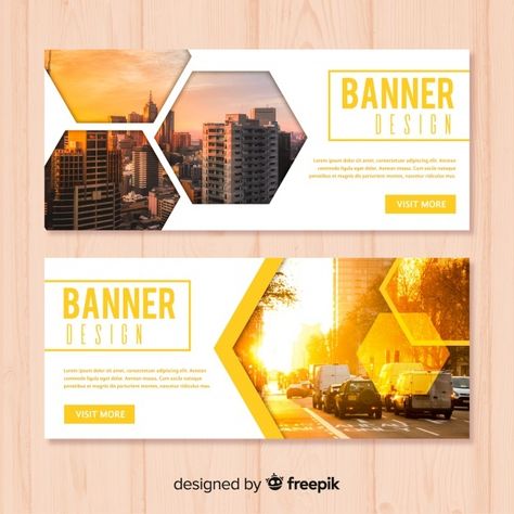 Modern business banner template with pho... | Free Vector #Freepik #freevector #banner #business #template #photo Corporate Banner, Real Estate Banner, Gfx Design, Banner Design Layout, Black Friday Banner, Banner Design Inspiration, Facebook Banner, Business Banner, Website Banner