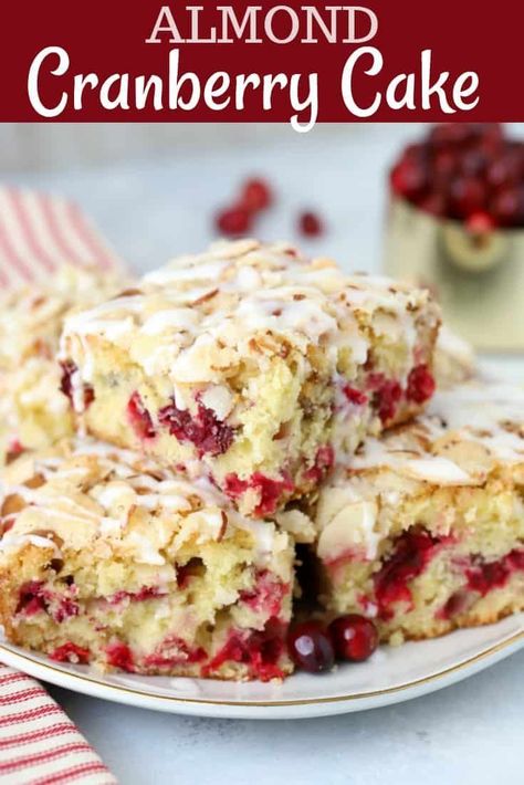 Almond Flavored Cake, Cranberry Coffee Cake, Celebrating Sweets, Breakfast Coffee Cake, Cranberry Dessert, Cranberry Cake, Breakfast Coffee, Cranberry Recipes, Almond Flavor