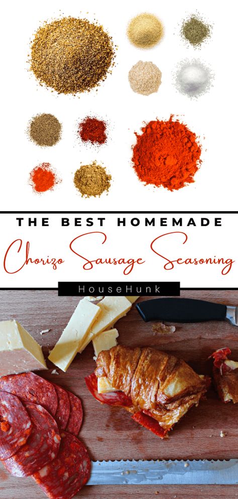 Chorizo Seasoning Recipe, Pork Sausage Seasoning, Chorizo Seasoning, Homemade Paella, Sausage Spices, Homemade Chorizo, Deer Recipes, Sausage Seasoning, Chorizo Recipes