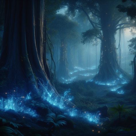 Fantasy Places Mystic, Fantasy Forest Aesthetic, Fantasy World Forest, Mystical Forest Aesthetic, Fey Realm, Fae Realm, Crystal Forest, Fantasy Realm, Forest Magic