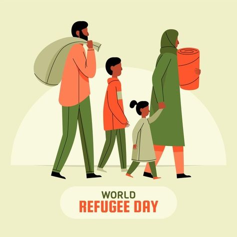 International Migrants Day, Refugees Art, Refugee Day, World Refugee Day, Flat World, Alchemy Art, Today's Society, Book Drawing