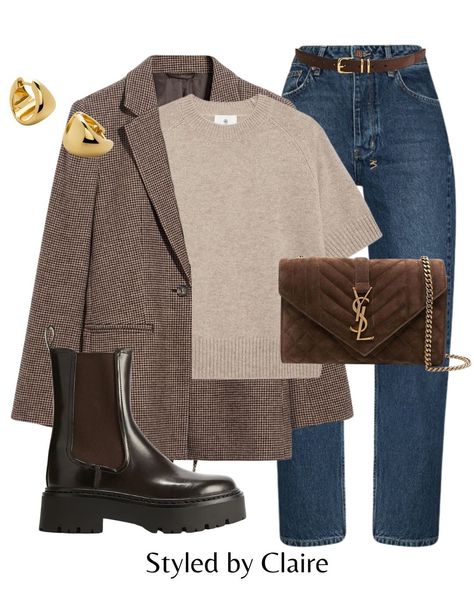 All posts • Instagram Winter Trends 2024, Church Fall Outfits, Fall Blazer Outfits, Boots And Jeans Outfit, Style In Your 30s, Autumnal Style, 30s Style, Winter Blazer, Mode Shoes