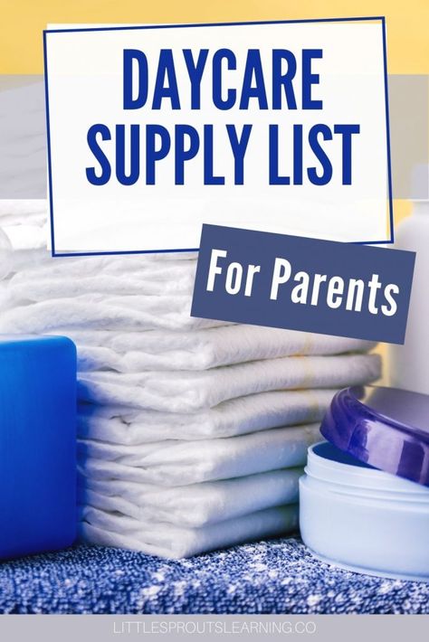 stack of diapers and diaper cream and powder for daycare supplies Daycare Supply List, Daycare Supplies, Parenting Win, Parenting Goals, Parenting Resources, Parenting Book, Parenting Done Right, Smart Parenting, Parenting Fail