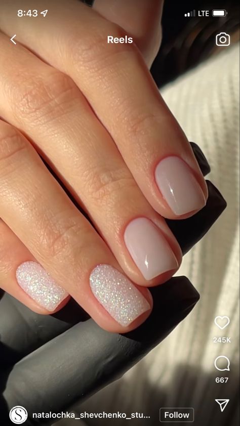 Wedding Manicure Ideas, Blinding Lights, Unghie Sfumate, Milky Nails, February Nails, Light Nails, Simple Gel Nails, Her Nails, Cute Gel Nails