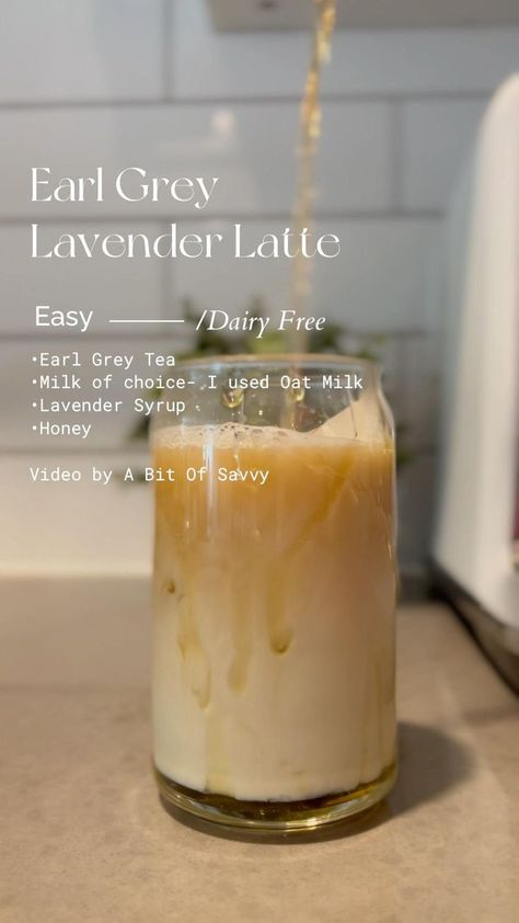 Barista Recipe, Iced Drinks Recipes, Tea Drink Recipes, Starbucks Drinks Recipes, Coffee Drink Recipes, Grey Tea, Earl Grey Tea, Earl Grey, Tea Recipes